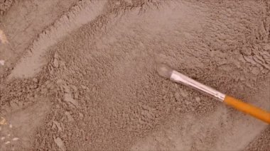 Kozmetik doku maskesi kuru. seçici odak.