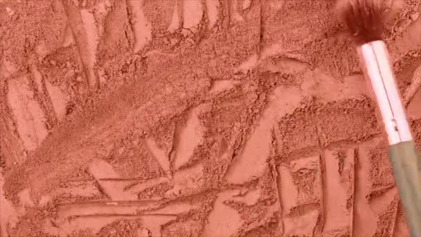 Kosmetyczna maska tekstury glina sucha. ukierunkowanie selektywne. — Wideo stockowe