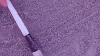 Kozmetik doku maskesi kuru. seçici odak.