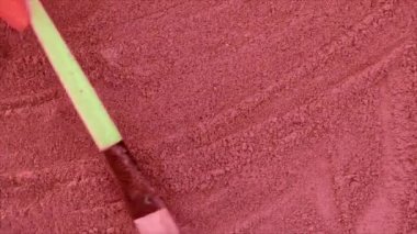 Kozmetik doku maskesi kuru. seçici odak.