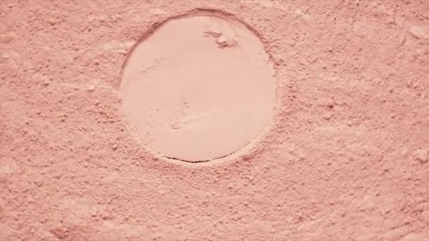 Cosmetic Texture Powder Clay Face Body Selective Focus Spa — Vídeo de Stock