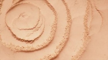 Cosmetic texture powder clay for face and body. Selective focus. Spa.