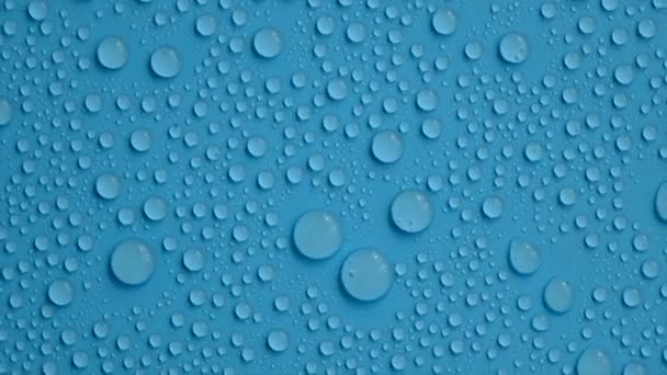 Water Drops Moisturizing Cosmetic Background Hyaluronic Acid Selective Focus Spa — Stockvideo