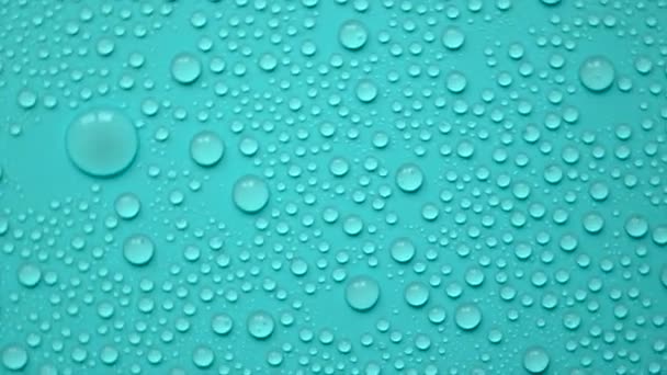 Water Drops Moisturizing Cosmetic Background Hyaluronic Acid Selective Focus Spa — Stockvideo