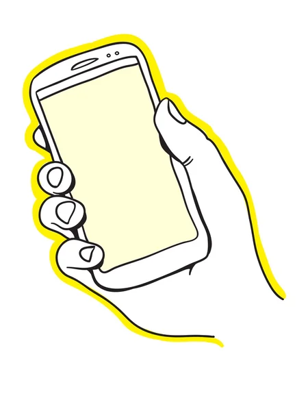 El ele tutuşan akıllı telefon