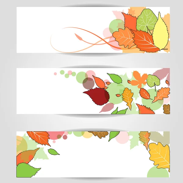 Autumn banner. eps10. — Stock Vector