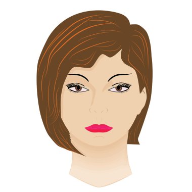 güzel kızın yüzüne