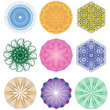 Guillochlu öğe veya geometrik desen