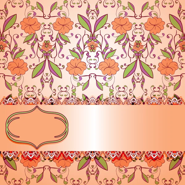 Vintage floral — Stock Vector