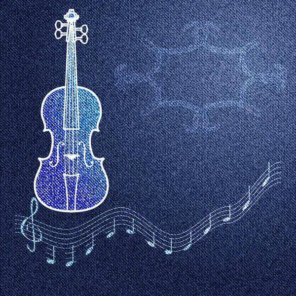 Música de mezclilla — Archivo Imágenes Vectoriales