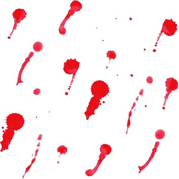 Taches rouges — Image vectorielle