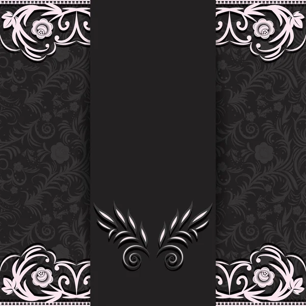 Dark with lace — Stock Vector