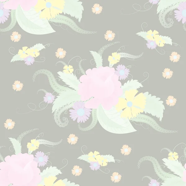 Pale floral — Stock Vector