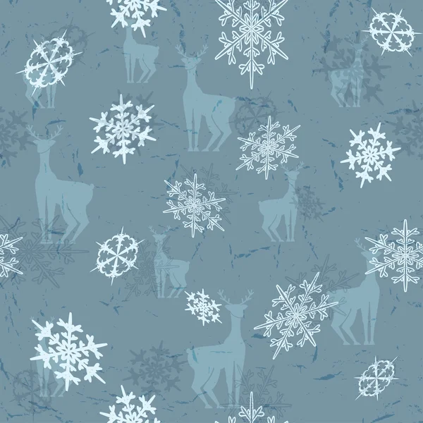 Cerfs avec neiges — Image vectorielle