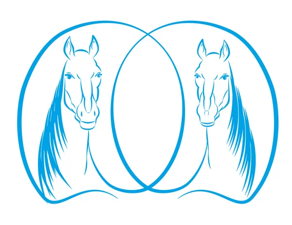 Horses — Stock Vector