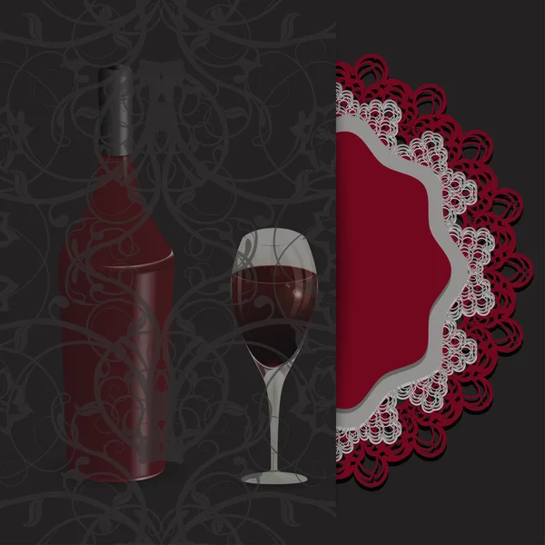 Fondo del vino — Vector de stock