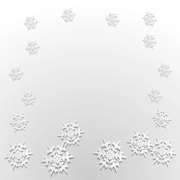 Pappers snöflingor — Stock vektor