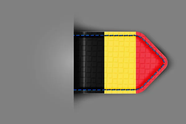 Flagge Belgiens — Stockvektor