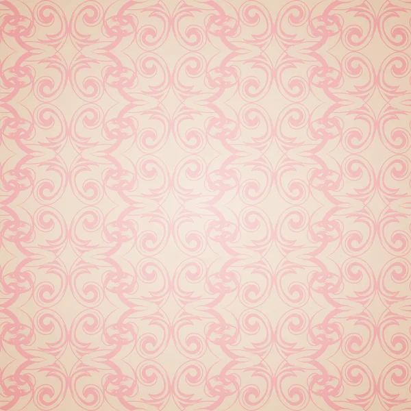 ビクトリア朝様式のシームレスなパターンの壁紙. — ストックベクタ