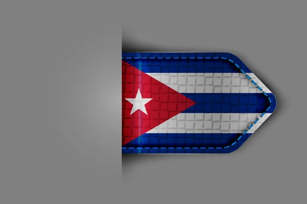 Kubánská vlajka — Stockový vektor