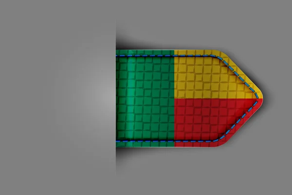 Flagge von Benin — Stockvektor