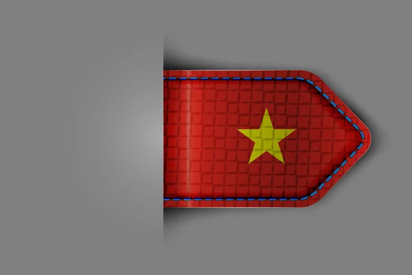 Flagga vietnam — Stock vektor