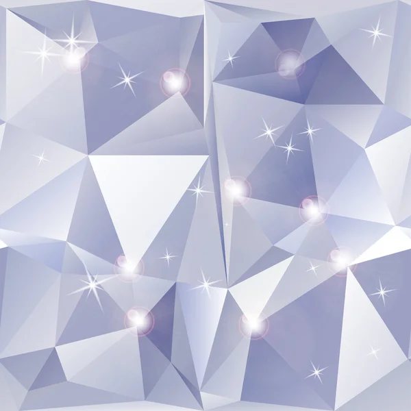 Pırıl pırıl bir geometrik arka plan mavi üçgenler — Stok Vektör