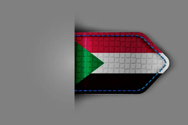 Bandeira de sudan — Vetor de Stock