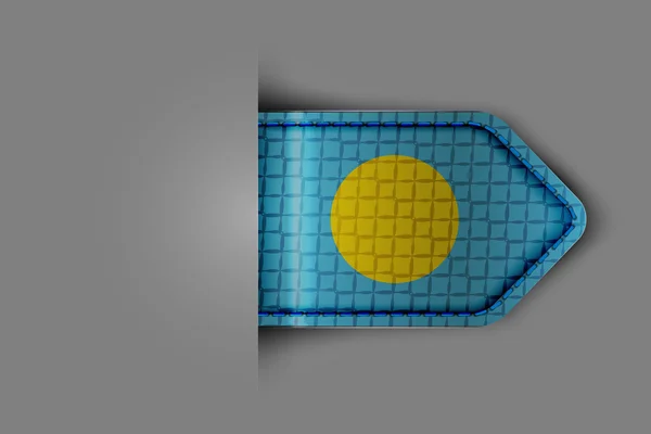 Bandiera di palau — Vettoriale Stock