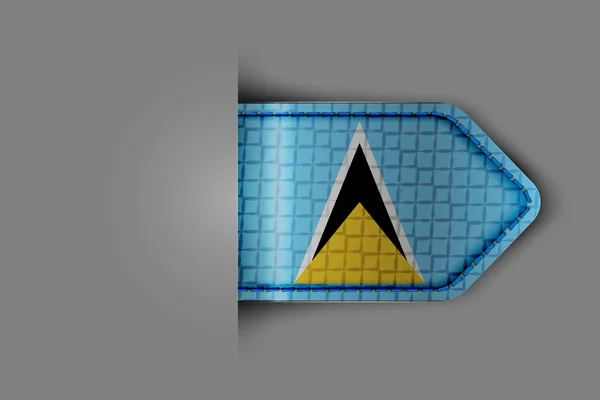 Vlag van Saint Lucia — Stockvector