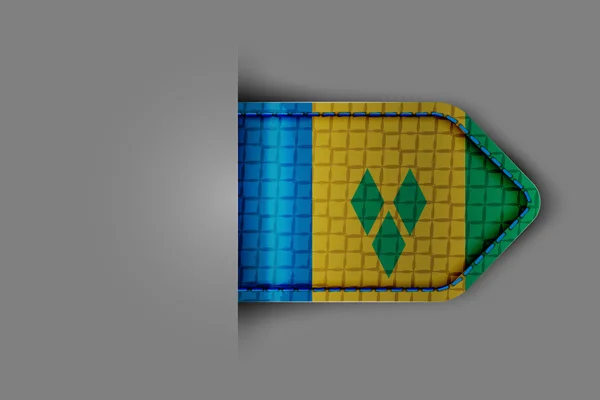 Drapeau de saint vincent et les grenadines — Image vectorielle