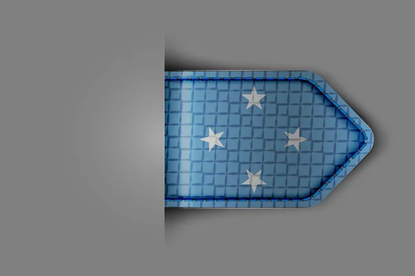 Bandera de micronesia — Vector de stock