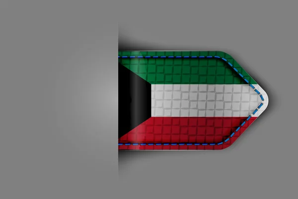 Flagge von Kuwait — Stockvektor