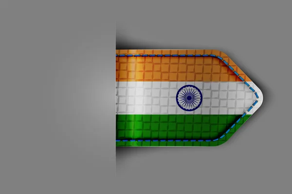 Indiens flagga — Stock vektor