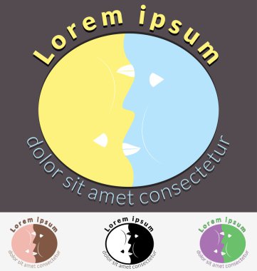 alana girilen kişi. soyut tasarım şablonu.