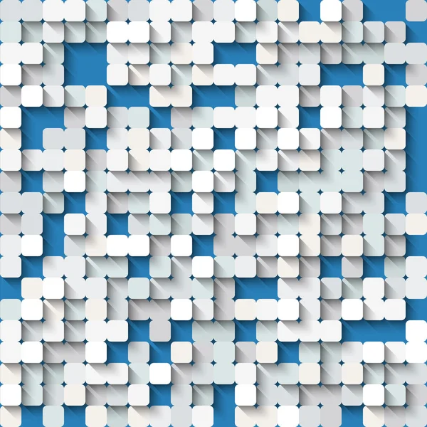 Abstrato fundo branco e azul com mosaico . —  Vetores de Stock