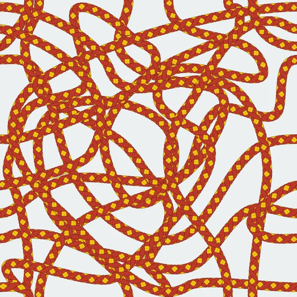 Modèle marin sans couture de corde colorée enchevêtrée . — Image vectorielle