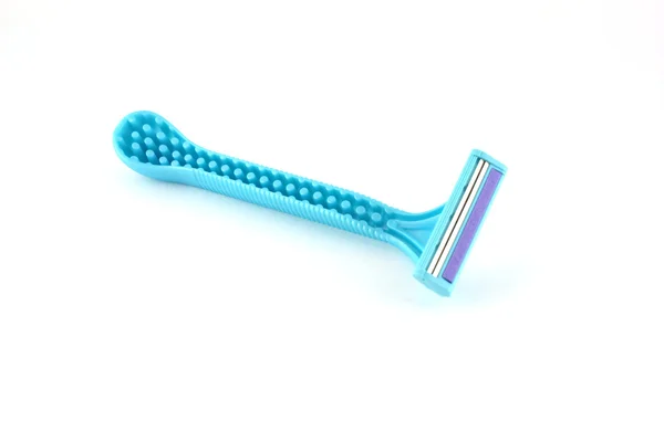 Single blue razors — Stock Photo, Image