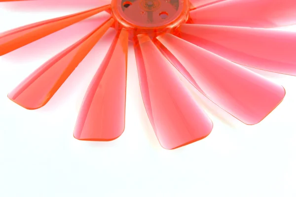 Fragmento de hélice roja con sombras — Foto de Stock