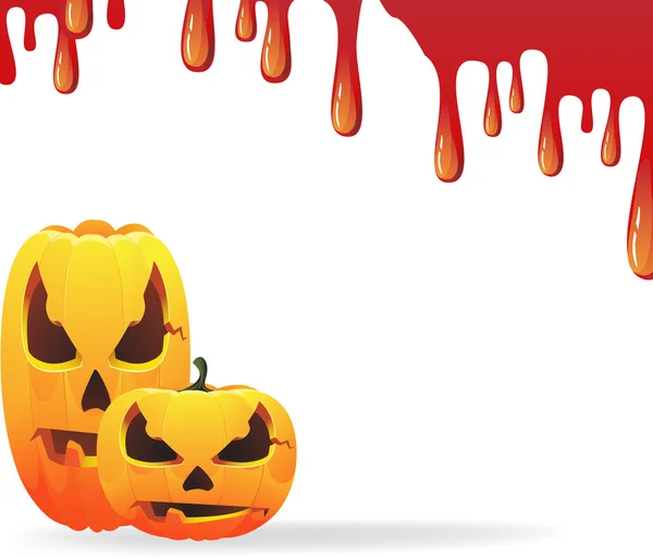 Blutiger Hintergrund zu Halloween — Stockvektor