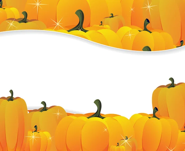 Pumpkins pile — Stock Vector