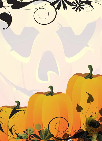 Ripe autumn pumpkins — Stock Vector