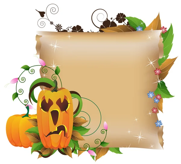 Fond magique Halloween — Image vectorielle
