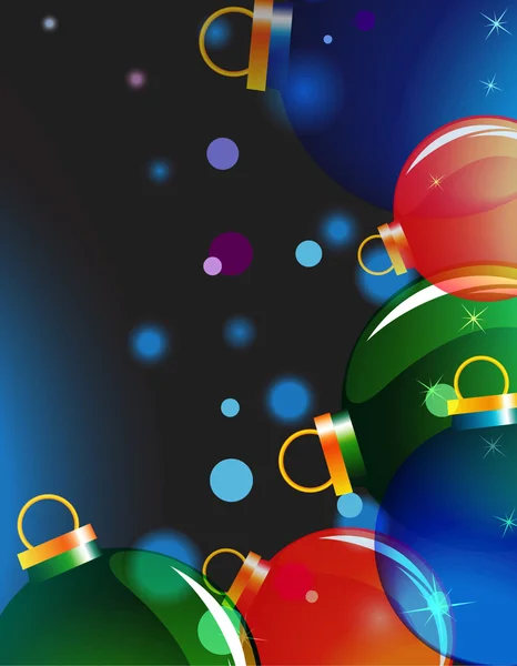 Christmas tree balls — Stock Vector