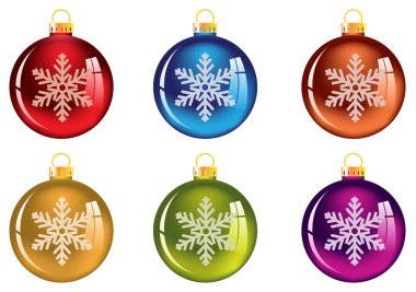 şeffaf Noel ağacı süsleme seti