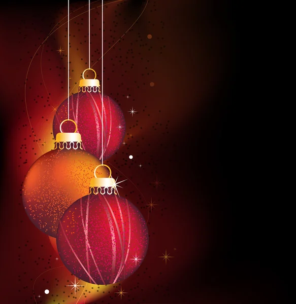Glühender weihnachtlicher Hintergrund — Stockvektor