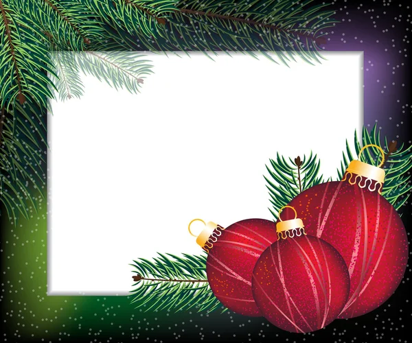 Kerstmis feestelijke frame — Stockvector