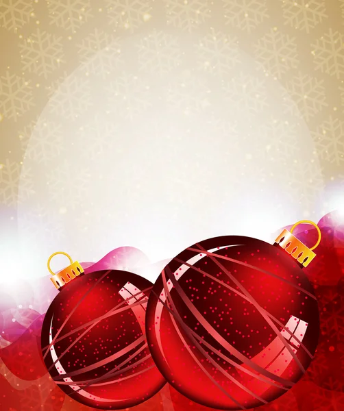 Ornamenti di Natale rosso — Vettoriale Stock