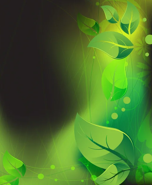 Une végétation mystérieuse — Image vectorielle