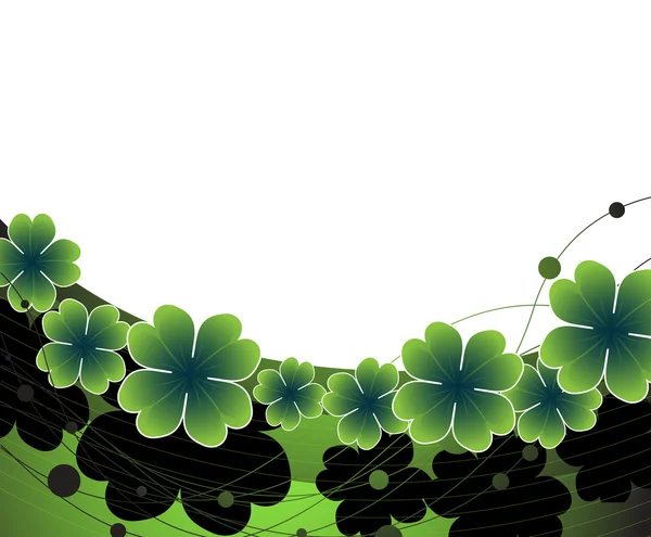 St. Patrick de dag groene achtergrond — Stockvector